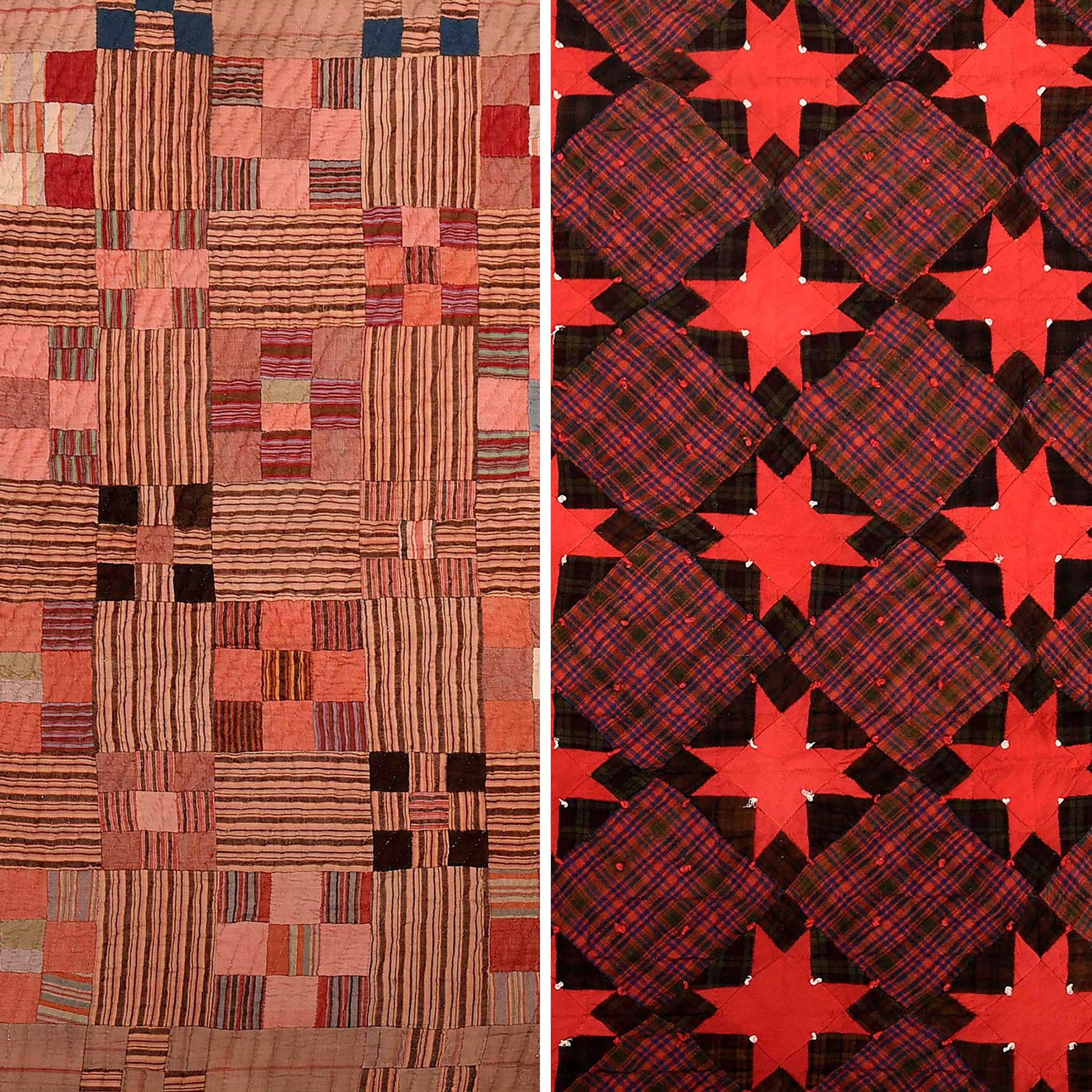 Two Patchwork Quilts in Geometric Patterns, one Kentucky Attributed (1 of 10)