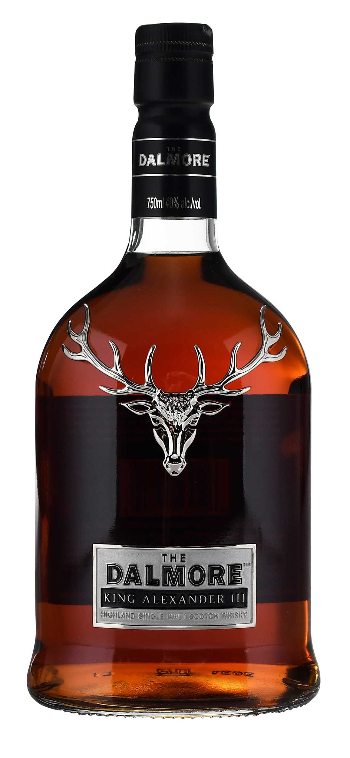 The Dalmore King Alexander III: Highlands, Scotland, Single Malt Scotch Whiskey, 750 ml, alcohol 40% by volume, original cardboard presentation case Note: Please note purchases of wine and/or spirits are not available for in house s