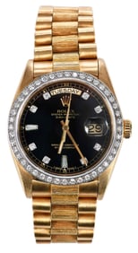 18kt. Rolex Day Date President Watch with Diamond Bezel