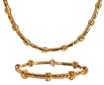 18kt. Henry Dunay Bracelet and Necklace Set