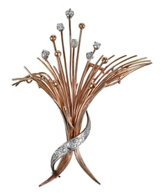 18kt. Diamond Brooch