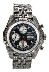 18kt. Limited Edition Breitling Bentley GT Diamond Watch 8/10