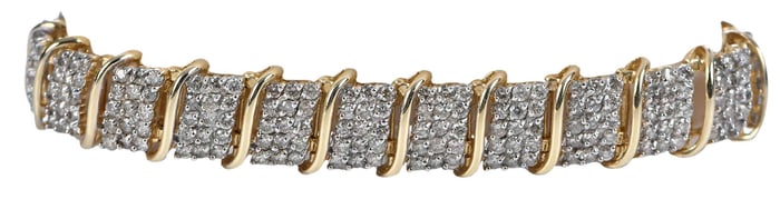 14kt. Pave Diamond Bracelet