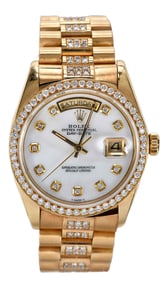 18kt. Rolex Case and Movement, Diamond Day Date President Style Watch