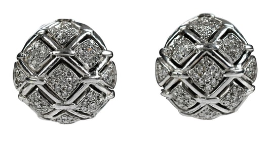 14kt. Diamond Clip on Earrings