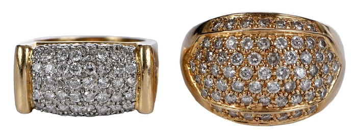 Two 14kt. Diamond Rings