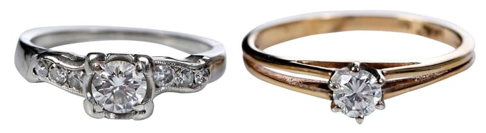 Two 14kt. Diamond Rings