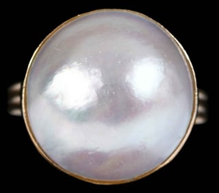 14kt. Mabe Pearl Ring