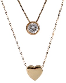 Two 14kt. Fashion Necklaces