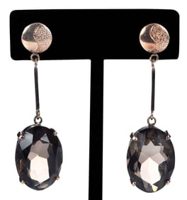 14kt. Topaz Drop Earrings