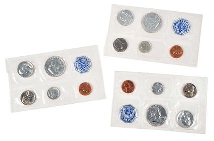 Group of Eight Proof Sets from 1950s and 1960s