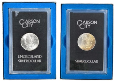 Two GSA Carson City Morgan Dollars