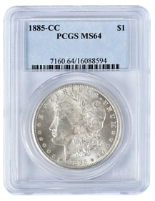 1885-CC Morgan Silver Dollar [Carson City]