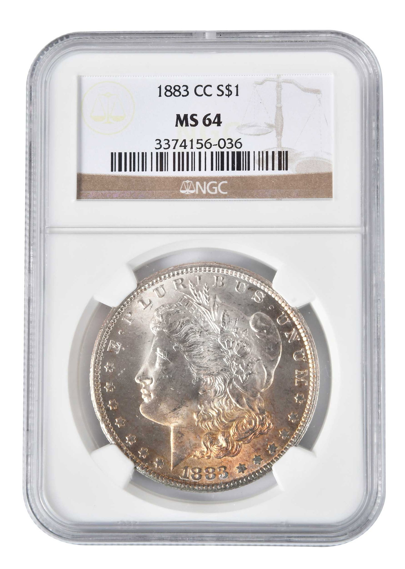 1883-CC Morgan Silver Dollar [Carson City]: most likely a GSA hoard coin Provenance: Private Collection