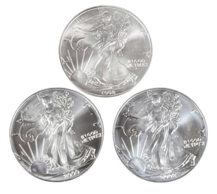 114 American Silver Eagle Coins