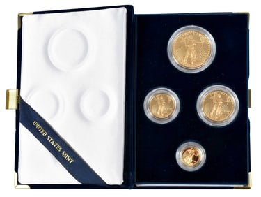 1990 American Gold Eagle Proof Four Coin Set