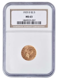 1925-D $2-1/2 Quarter Eagle Gold Coin [Denver]