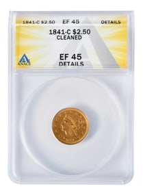1841-C $2-1/2 Quarter Eagle Gold Coin [Charlotte]