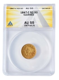 1847-C $2-1/2 Quarter Eagle Gold Coin [Charlotte]