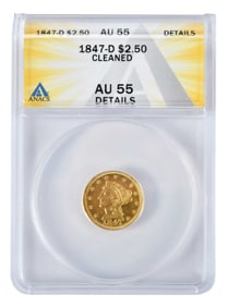 1847-D $2-1/2 Quarter Eagle Gold Coin [Dahlonega]