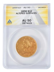 1858 $10 Gold Coin Rarity