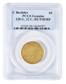 C. Bechtler $5 Gold Coin
