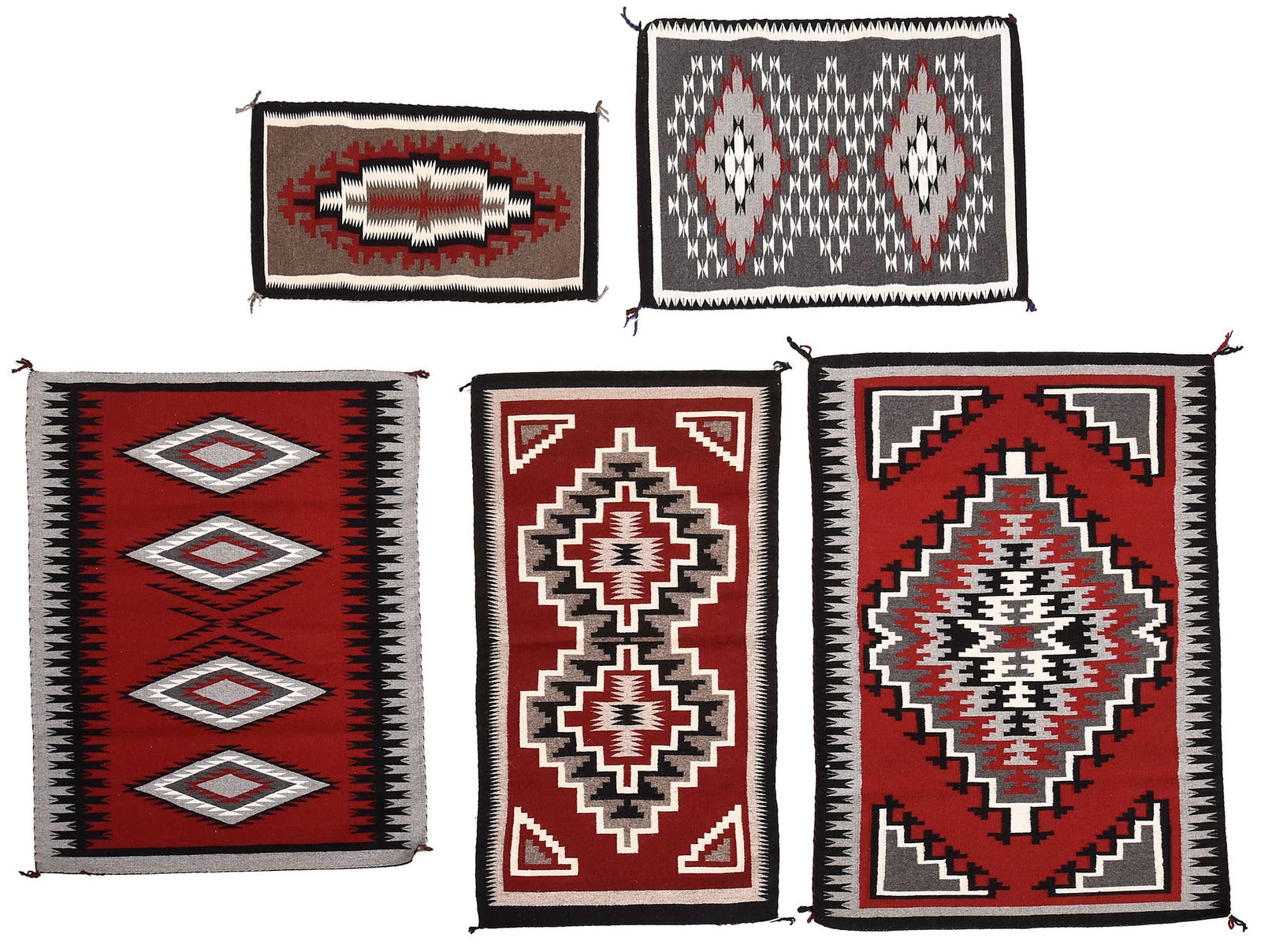 Five Navajo Trading Post Weavings (1 of 11)