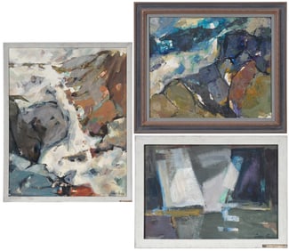 Three Selma Gorlin Abstract Paintings