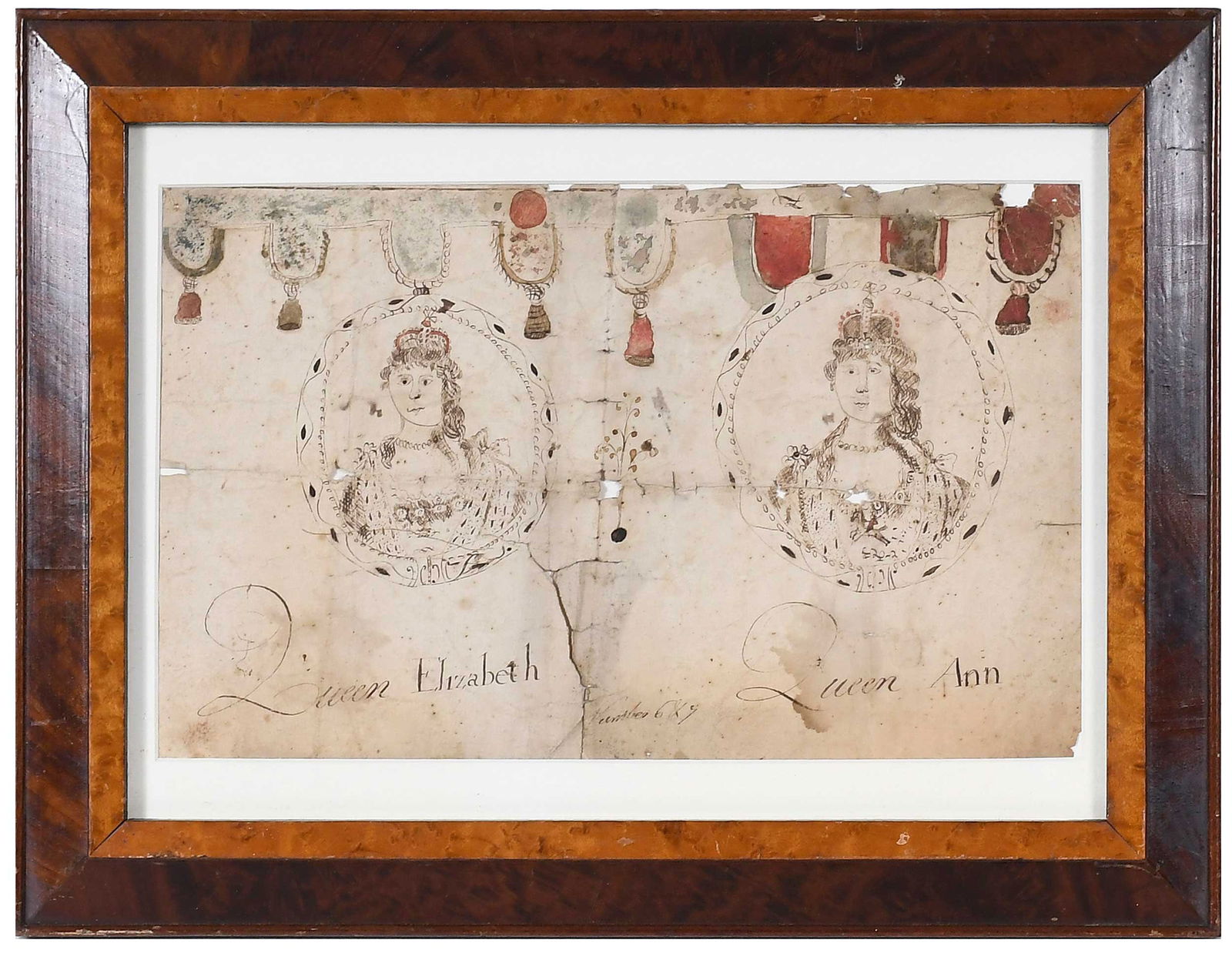 18th Century Drawing of Queens (1 of 8)