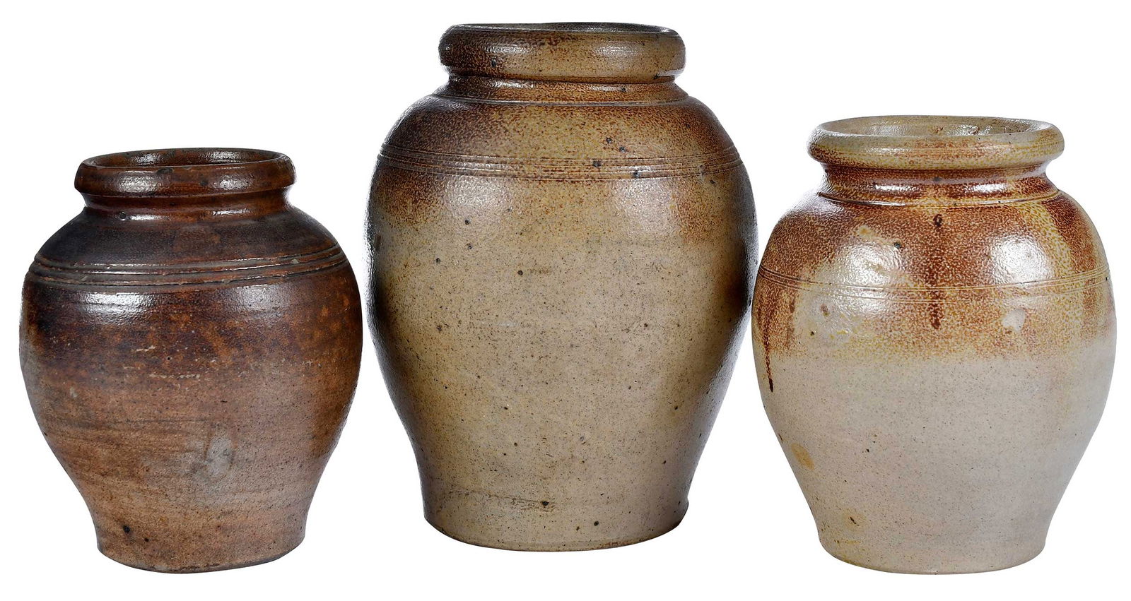 Three British Brown Stoneware Honey Pots (1 of 15)