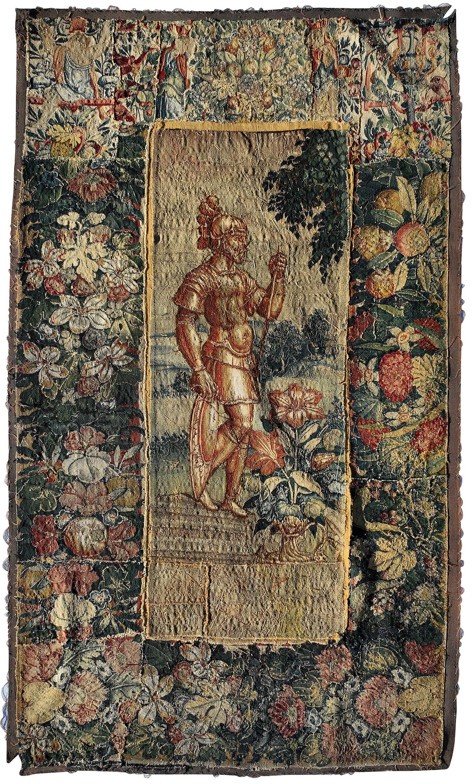 Dutch Fragmentary Tapestry Panel of Roman Soldier (1 of 9)