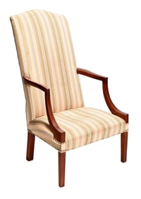American Federal Inlaid Cherry Lolling Chair