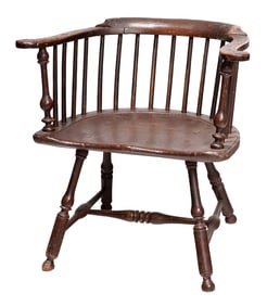 Early Philadelphia Paint Decorated Windsor Armchair