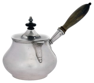 Indian Colonial Silver Saucepan, Lattey Brothers