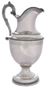 American Coin Silver Water Pitcher, Haddock, Lincoln & Foss