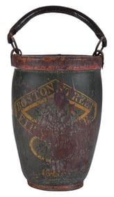 Boston Street Fire Club Fire Bucket Dated 1826