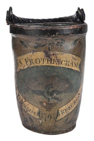 Fire Bucket dated 1794, "From Flames I Rise"