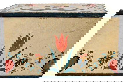 David Y. Ellinger Attributed Paint Decorated Box