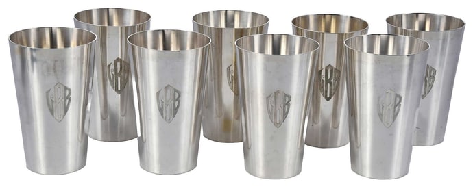Set of Eight Stieff Sterling Tumblers