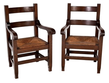 Pair of Michigan Chair Company Armchairs Designed by Bernard Maybach