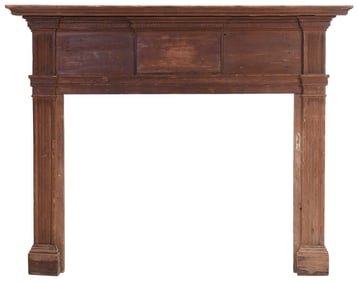 Southern Federal Carved Yellow Pine Mantle