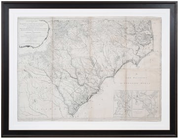 Mouzon - An Accurate Map of North and South Carolina