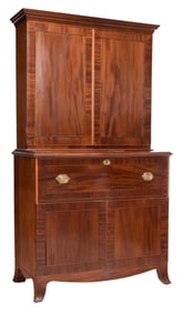 Charleston, South Carolina Attributed Federal Mahogany Butler's Secretary