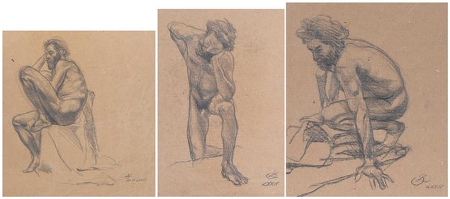 Ben Long, Three Male Nudes