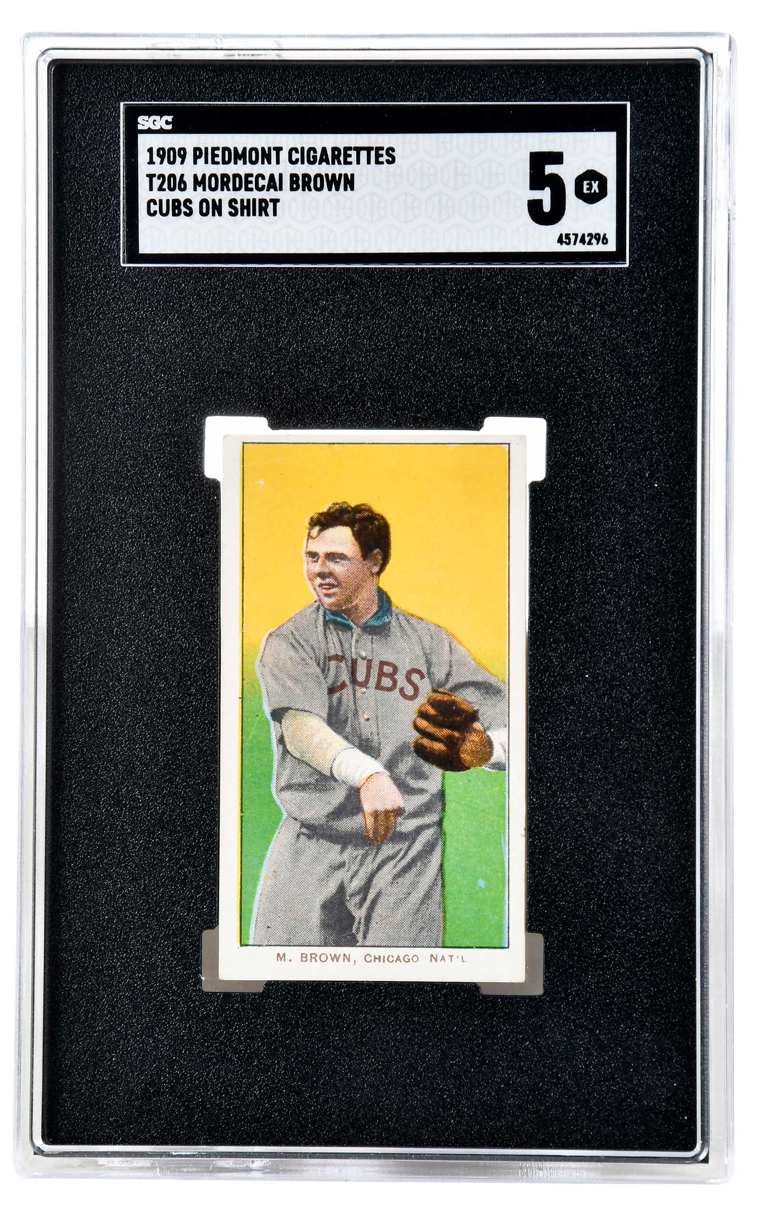 T206 Mordecai "Three Finger" Brown (HOF) Card (1 of 3)
