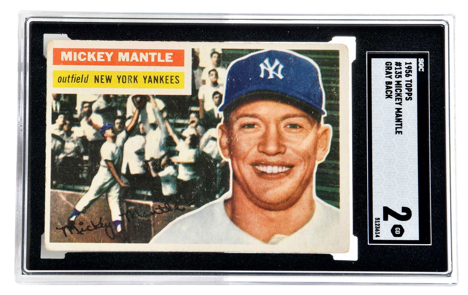 1956 Topps Mickey Mantle Card (1 of 4)