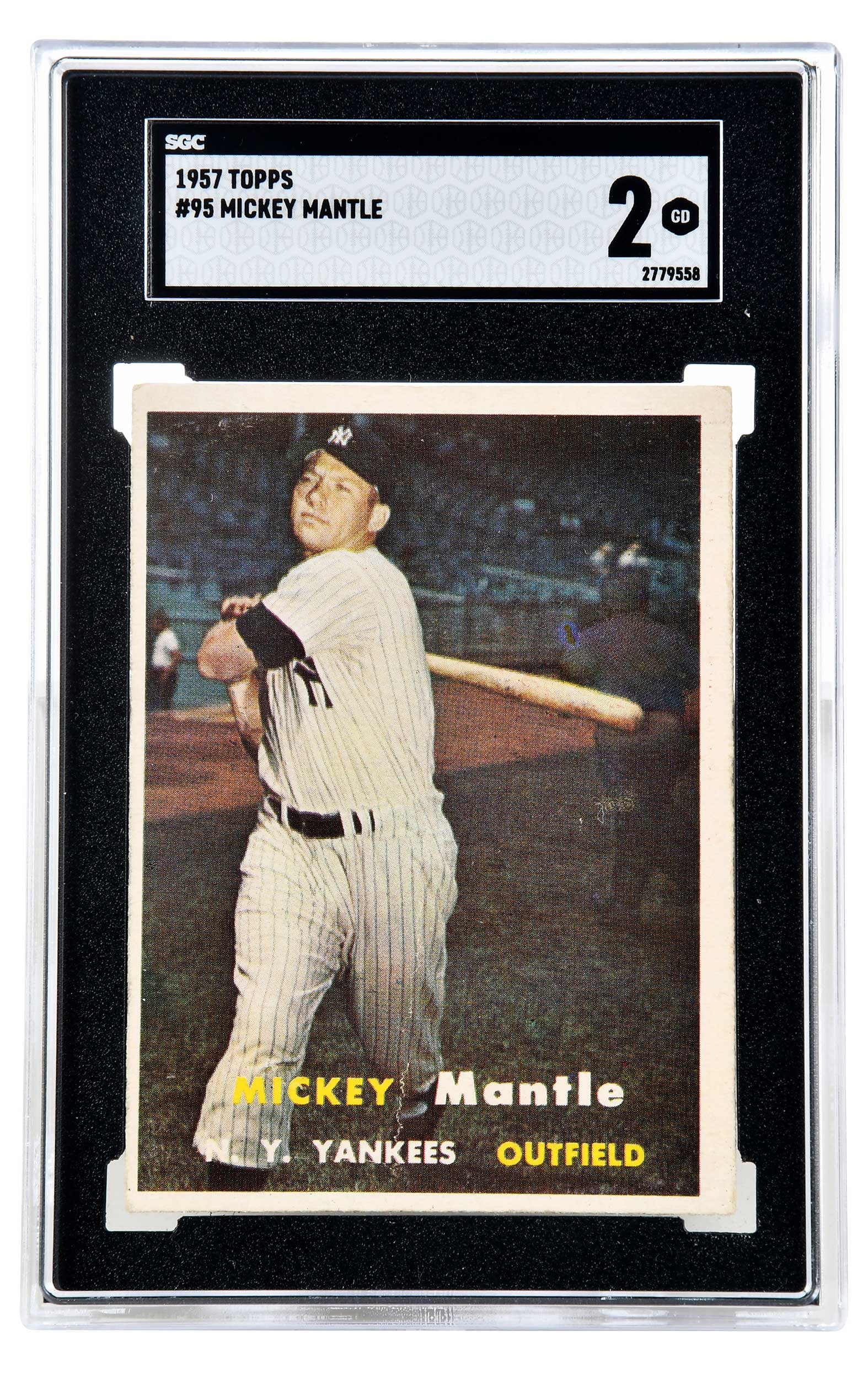 1957 Topps Mickey Mantle Card (1 of 3)