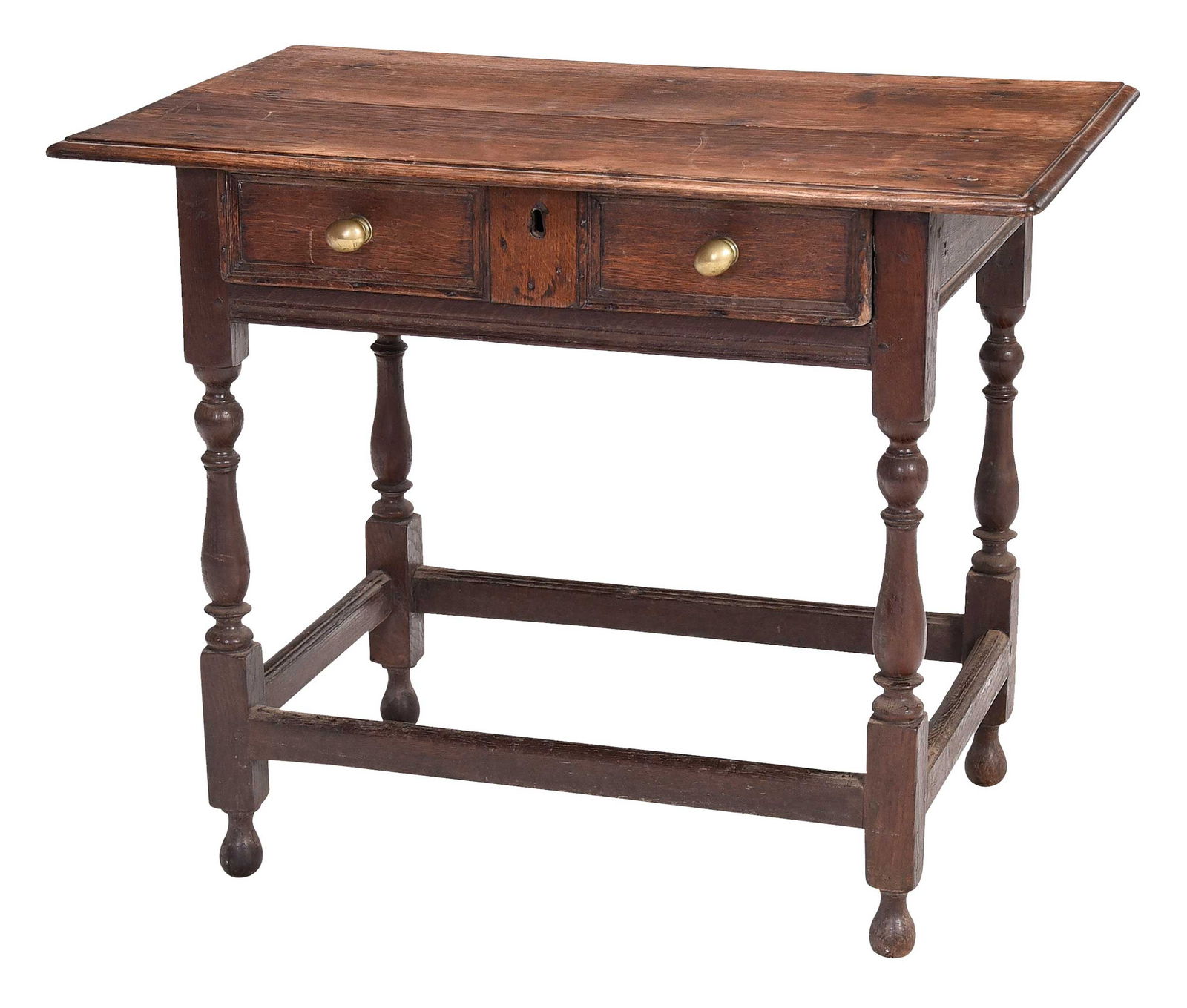 Early English Paneled Oak Dressing Table (1 of 8)