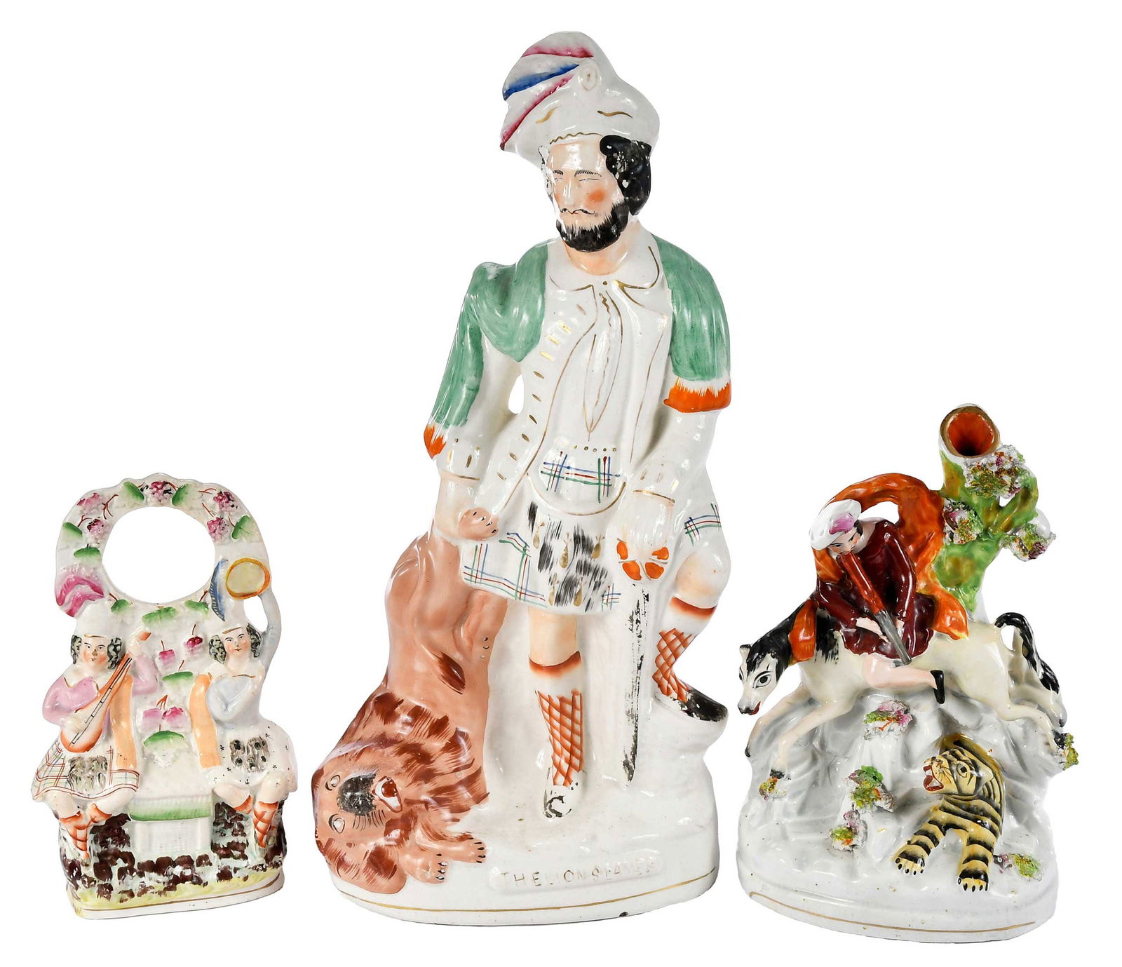 Three Staffordshire Figural Table Objects (1 of 8)