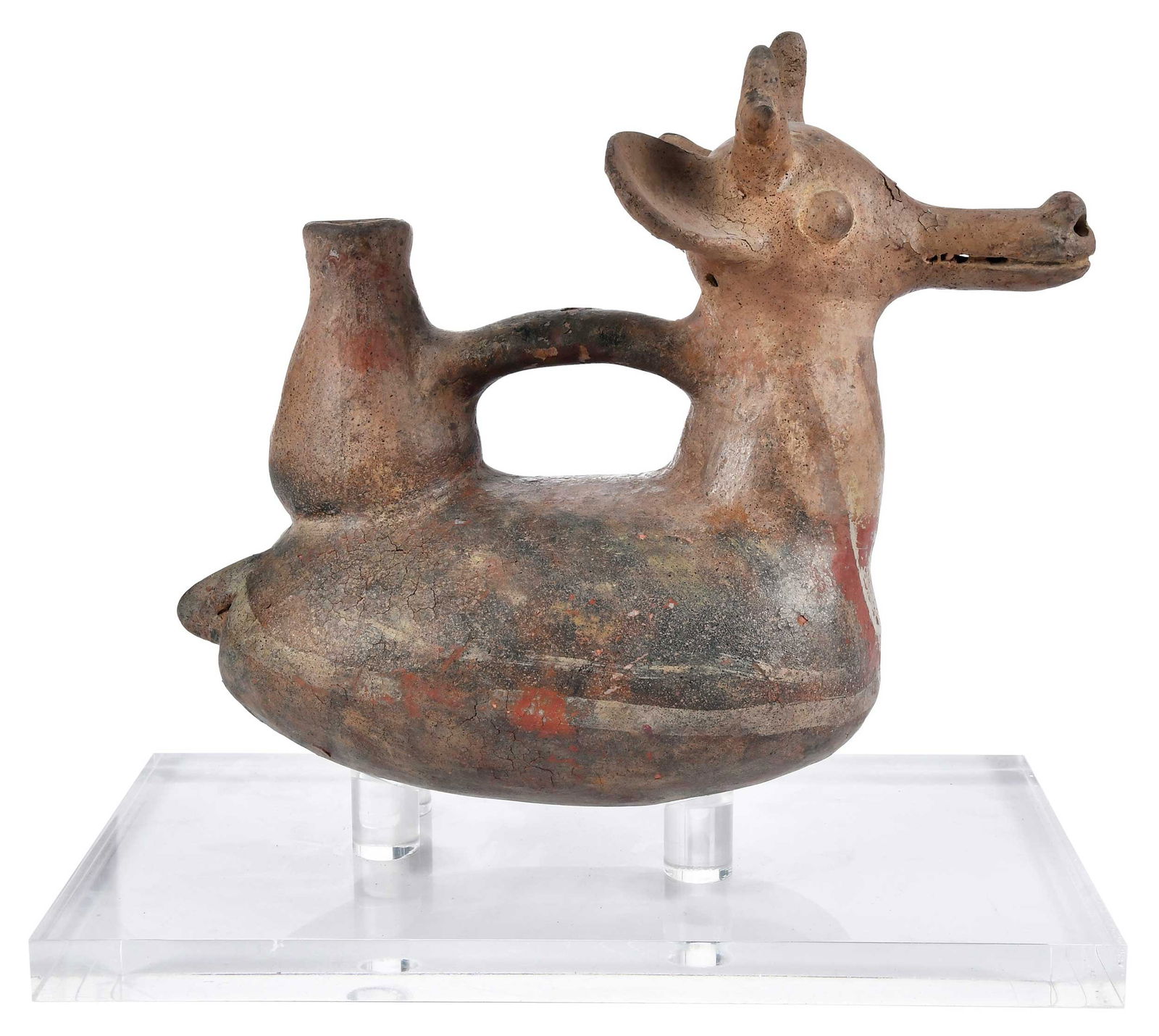 Peruvian Pottery Deer Vessel (1 of 10)